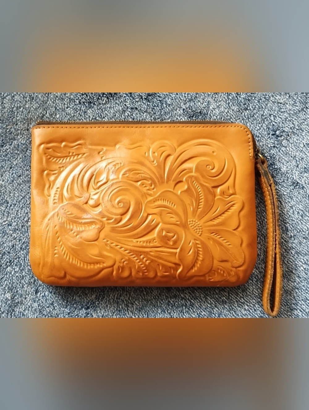 Patricia Nash Cognac Wristlet